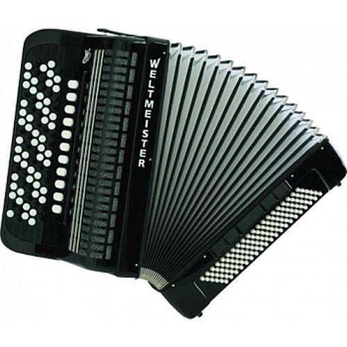 Romance 874 Аккордеон кнопочный 87/120/IV/11/5, черный, Weltmeister Romance874-IV-120/87-BK