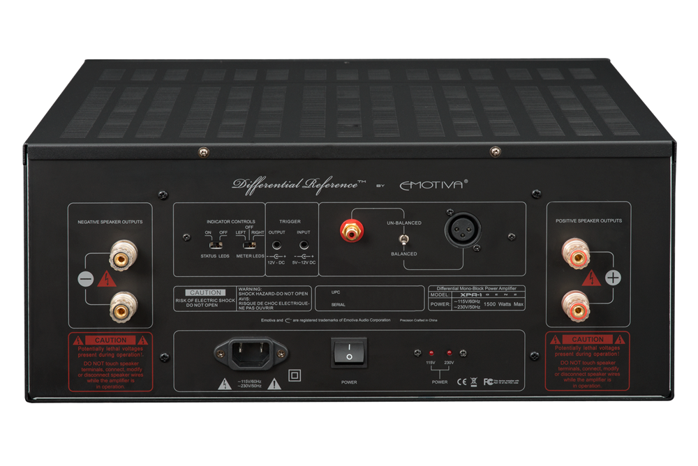 Технические характеристики Emotiva XPA-1 Gen2 Технические характеристики Emotiva XPA-1 Gen2