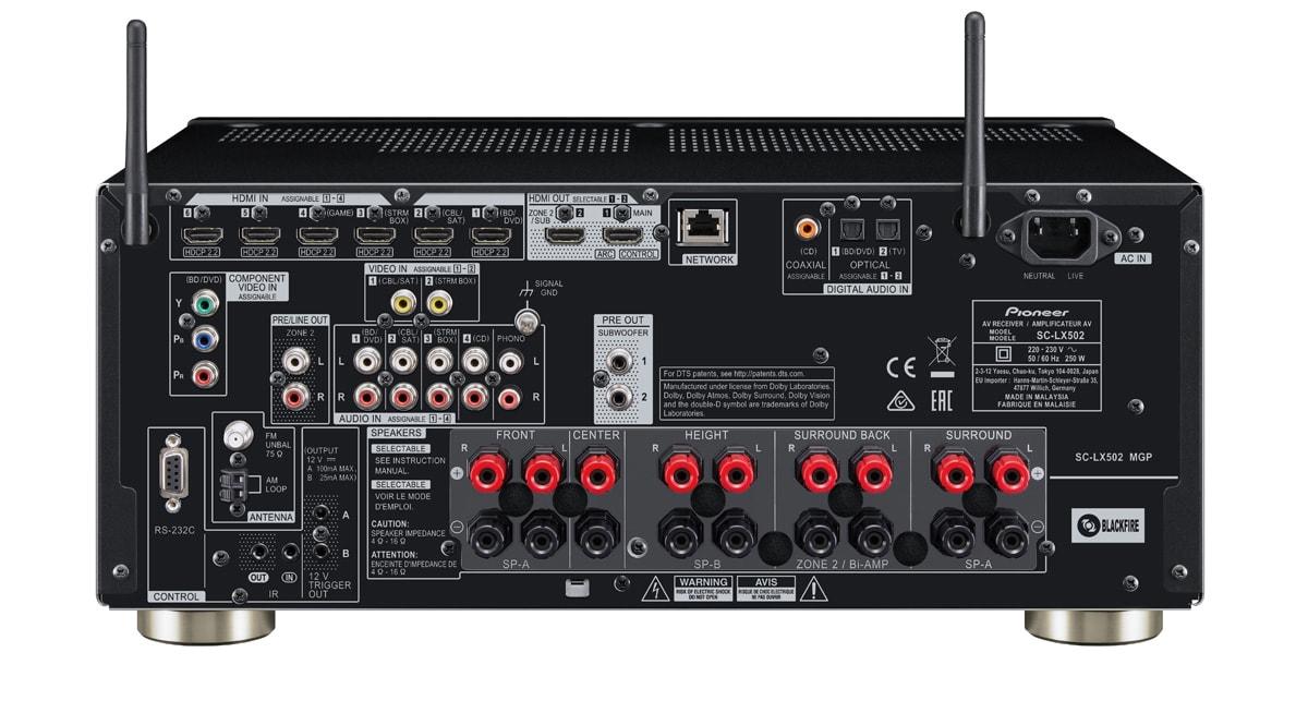 Технические характеристики Pioneer SC-LX502-S Технические характеристики Pioneer SC-LX502-S