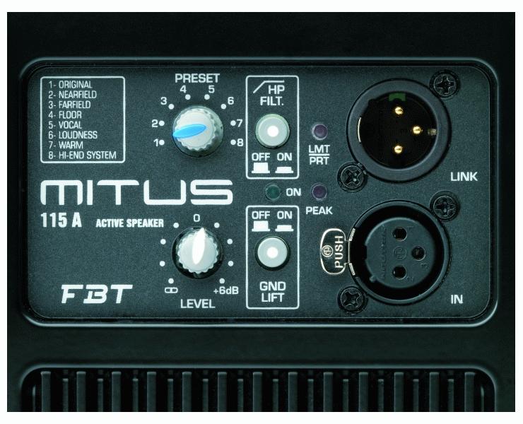 Активная акустическая система FBT MITUS 115A Активная акустическая система FBT MITUS 115A