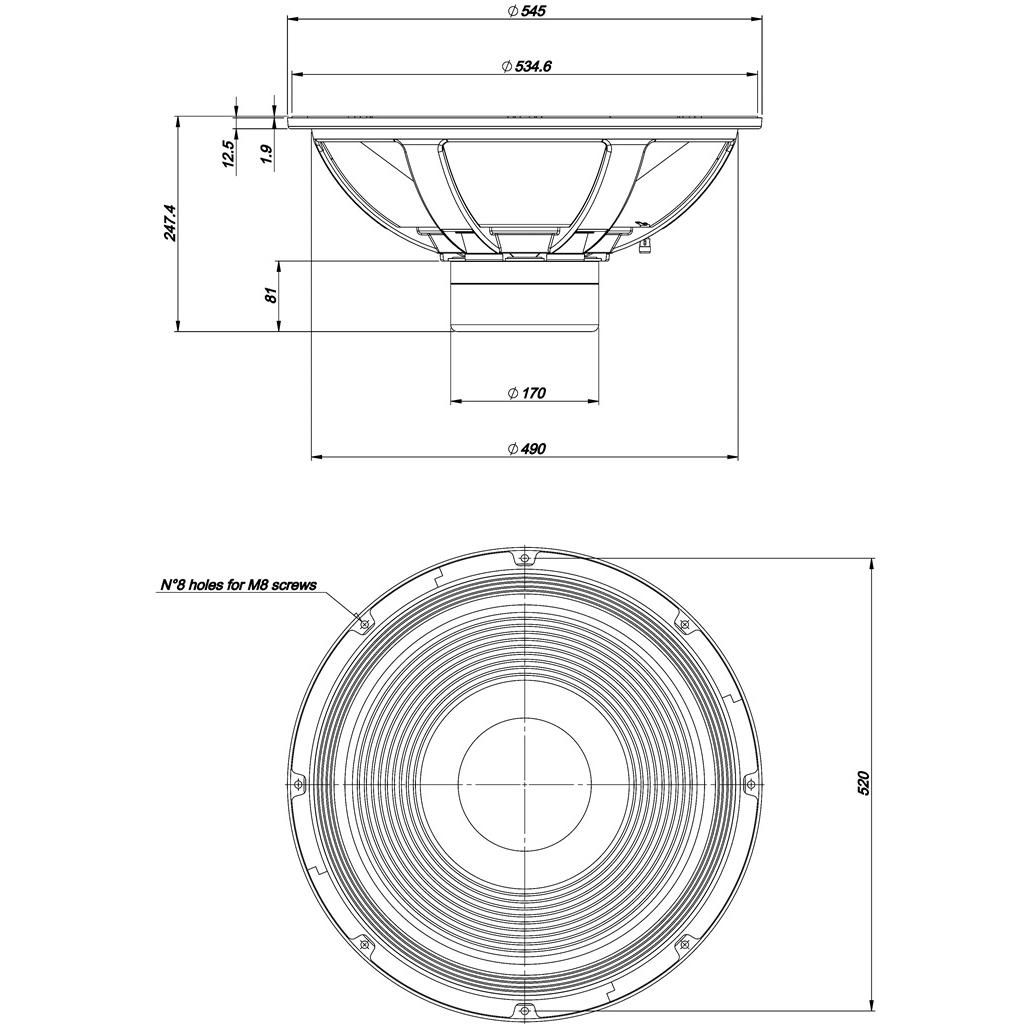 Динамик EIGHTEEN SOUND 21NLW9001/8