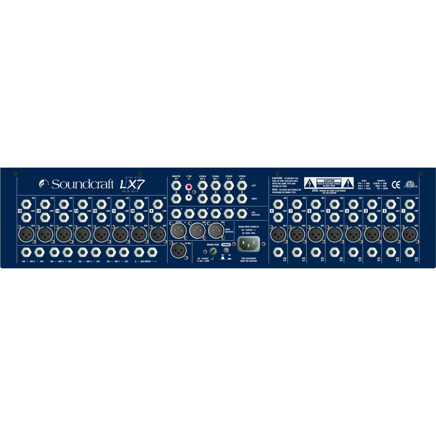Микшер аналоговый SOUNDCRAFT LX7ii 16