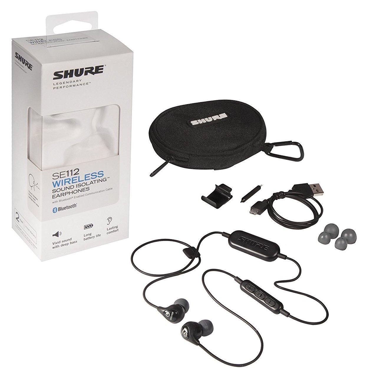 Беспроводные внутриканальные Bluetooth наушники SHURE SE112-K-BT1-EFS