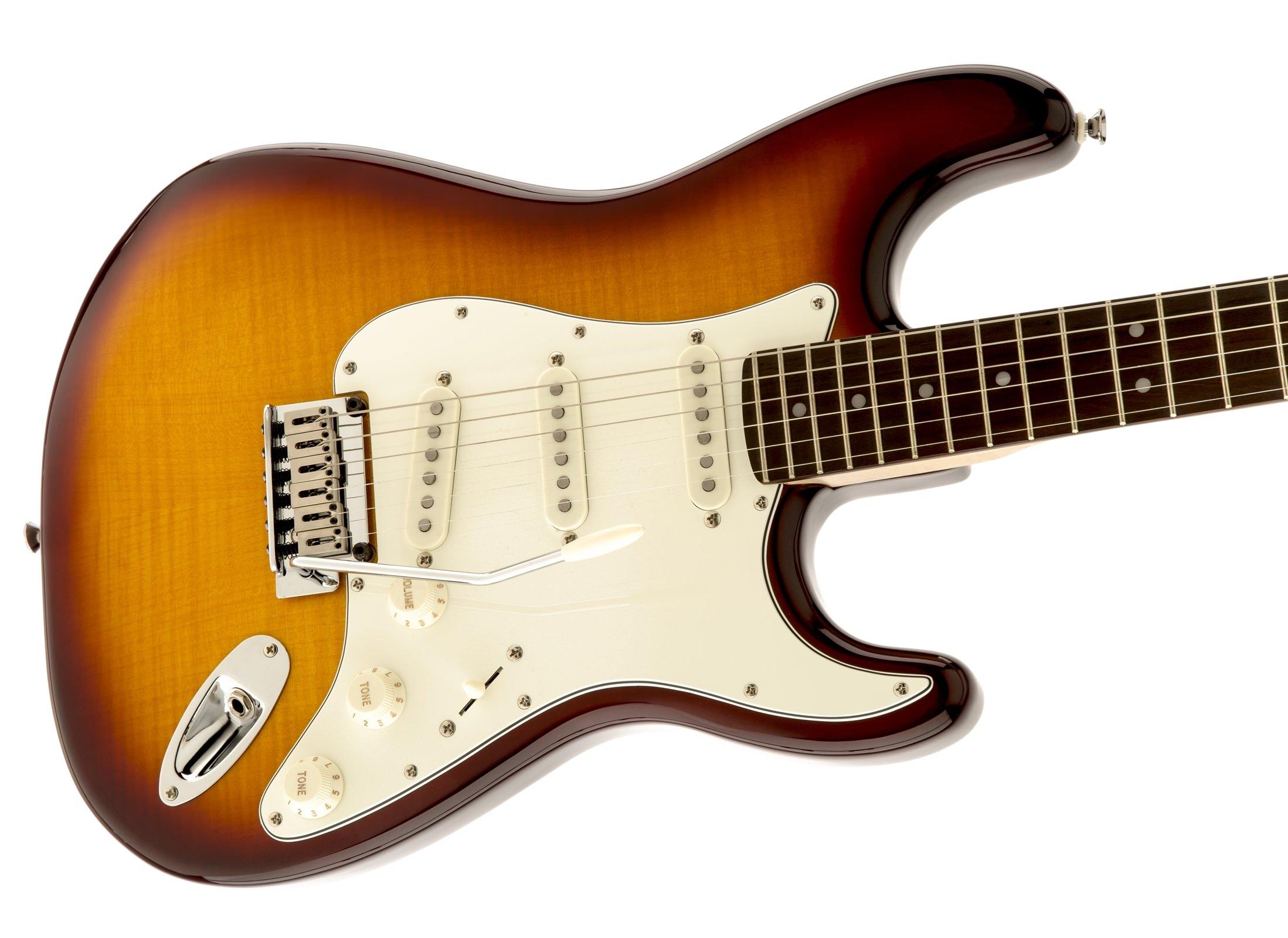 Электрогитара FENDER SQUIER STD STRAT FMT AMB A076983 Электрогитара FENDER SQUIER STD STRAT FMT AMB A076983