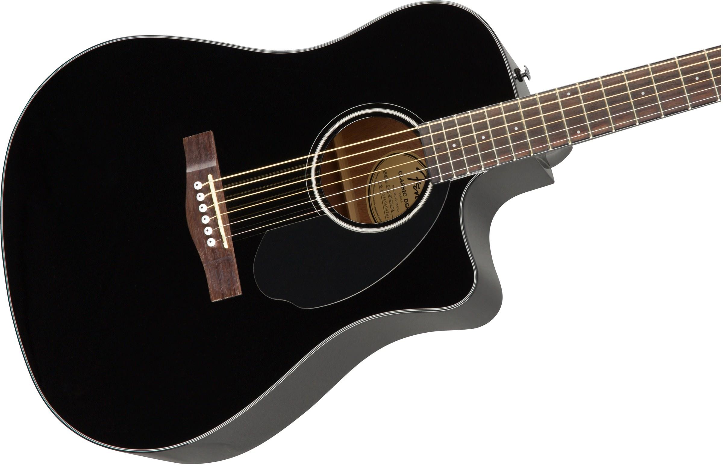 Электроакустическая гитара FENDER CD-60SCE Dread Black WN A083568 Электроакустическая гитара FENDER CD-60SCE Dread Black WN A083568