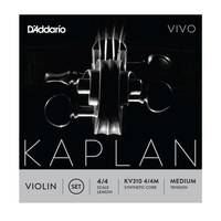Купить Kaplan Vivo Комплект струн для скрипки размером 4/4, среднее натяжение, D'Addario KV310-4/4M по лучшей цене