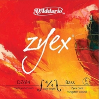 Купить Zyex Отдельная струна Е/Ми для контрабаса, размер 4/4, среднее натяжение, D'Addario DZ614-4/4M по лучшей цене