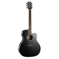 Купить Электро-акустическая гитара, с вырезом, черная,<br/>Grand Regal Series Cort GA5F-BK по лучшей цене