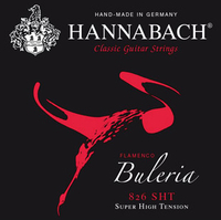 Купить Red BULERIA FLAMENCO Комплект струн для классической гитары нейлон/посеребренные Hannabach 826SHT по лучшей цене