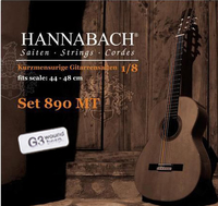 Купить KINDER GUITAR SIZE Струны для классической гитары 1/8 нейлон/посеребренные Hannabach 890MTGW18 по лучшей цене