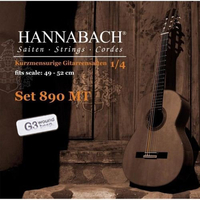 Купить KINDER GUITAR SIZE Струны для классической гитары 1/4 нейлон/посеребренные Hannabach 890MTGW14 по лучшей цене