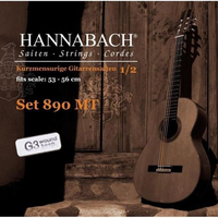 Купить KINDER GUITAR SIZE Струны для классической гитары 1/2 нейлон/посеребренные Hannabach 890MTGW12 по лучшей цене