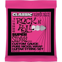 Купить Pure Nickel Super Slinky Комплект cтрун для электрогитары, никель, 9-42, Ernie Ball P02253 по лучшей цене