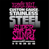 Купить Super Slinky Steel Комплект струн для электрогитары, сталь, 9-42, Ernie Ball P02248 по лучшей цене
