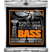 Купить Coated Hybrid Комплект струн для бас-гитары, с покрытием, 45-105, Ernie Ball P03833 по лучшей цене