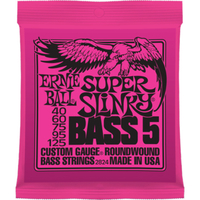 Купить Super Slinky Bass Комплект струн для 5-струнной бас-гитары, 40-125, никель, Ernie Ball P02824 по лучшей цене