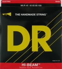 Купить Hi-Beam Комплект струн для бас-гитары, сталь, Medium - Light, 45-100, DR MLR-45 по лучшей цене