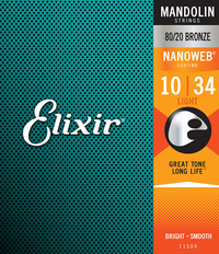 Купить NANOWEB Комплект струн для мандолины, Light, 10-34, Elixir 11500 по лучшей цене