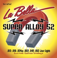 Купить Super Alloy 52 Комплект струн для электрогитары, железо/никель, Jazz Light, 12-52, La Bella SA1252 по лучшей цене