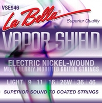 Купить Vapor Shield Комплект струн для электрогитары, никелированные, Light, 9-46, La Bella VSE946 по лучшей цене