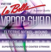 Купить Vapor Shield Комплект струн для электрогитары, никелированные, Blues Light, 11-50, La Bella VSE1150 по лучшей цене