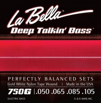 Купить Комплект струн для бас-гитары, белый нейлон, 50-105,<br/>La Bella 750G по лучшей цене