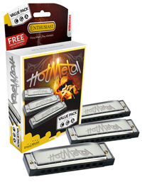 Купить Hot Metal Набор губных гармошек C-G-A-major, Hohner M572XP по лучшей цене