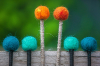 Купить Палочки для глюкофона, войлок,<br/>Kosmosky felt.stick по лучшей цене
