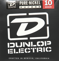 Купить Pure Nickel Комплект струн для электрогитары, никель, Medium, 10-46, Dunlop DEK1046 по лучшей цене