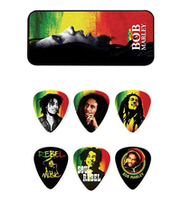 Купить Bob Marley Rasta Медиаторы 6шт, толстые, в коробочке, Dunlop BOB-PT02H по лучшей цене
