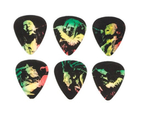 Купить Bob Marley Reggae Медиаторы 6шт, средние, в коробочке, Dunlop BOB-PT05M по лучшей цене