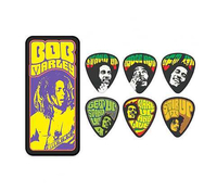 Купить Bob Marley Poster Медиаторы 6шт, средние, в коробочке, Dunlop BOB-PT06M по лучшей цене