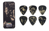 Купить Bob Marley Gold Медиаторы 6шт, средние, в коробочке, Dunlop BOB-PT08M по лучшей цене