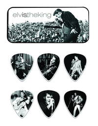 Купить Elvis Presley King Медиаторы 6шт, средние, в коробочке, Dunlop EPPT01 по лучшей цене