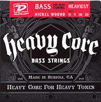 Купить Heavy Core Комплект струн для бас-гитары, никелированные, 55-120, Dunlop DBHCN55120 по лучшей цене