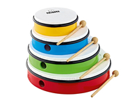 Купить Набор бубнов, синтетический пластик,<br/>Nino Percussion NINOSET6 по лучшей цене