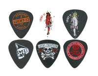 Купить Lucky 13 B Медиаторы 6шт, толщина 1,0мм, Dunlop L13BP1.0 по лучшей цене