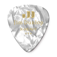 Купить Genuine Celluloid Медиаторы, 12шт, очень толстые, белый перламутр, Dunlop 483P04XH по лучшей цене
