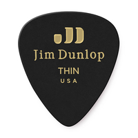 Купить Genuine Celluloid Медиаторы, 12шт, тонкие, черные, Dunlop 483P03TH по лучшей цене