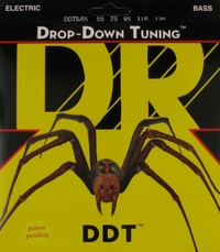 Купить Drop-Down Tuning Комплект струн для 5-струнной бас-гитары, сталь, Heavy, 55-135, DR DDT5-55 по лучшей цене