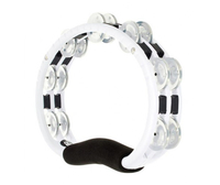 Купить Traditional Тамбурин, 2 ряда бубенцов, пластик, белый, Meinl TMT1A-WH по лучшей цене