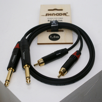 Купить Компонентный кабель 2хRCA - 2хjack, 2м, SHNOOR<br/>RCA2JM-2m по лучшей цене
