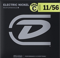 Купить Performance+ Комплект струн для электрогитары, никелированные, Drop C, 11-56, Dunlop DEN1156DC по лучшей цене