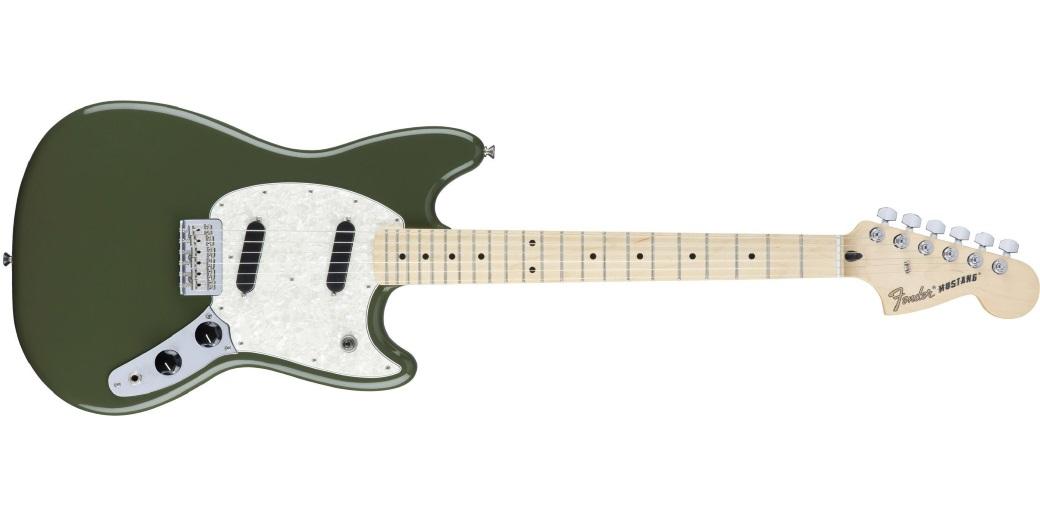 электрогитара FENDER MUSTANG MN Olive электрогитара FENDER MUSTANG MN Olive