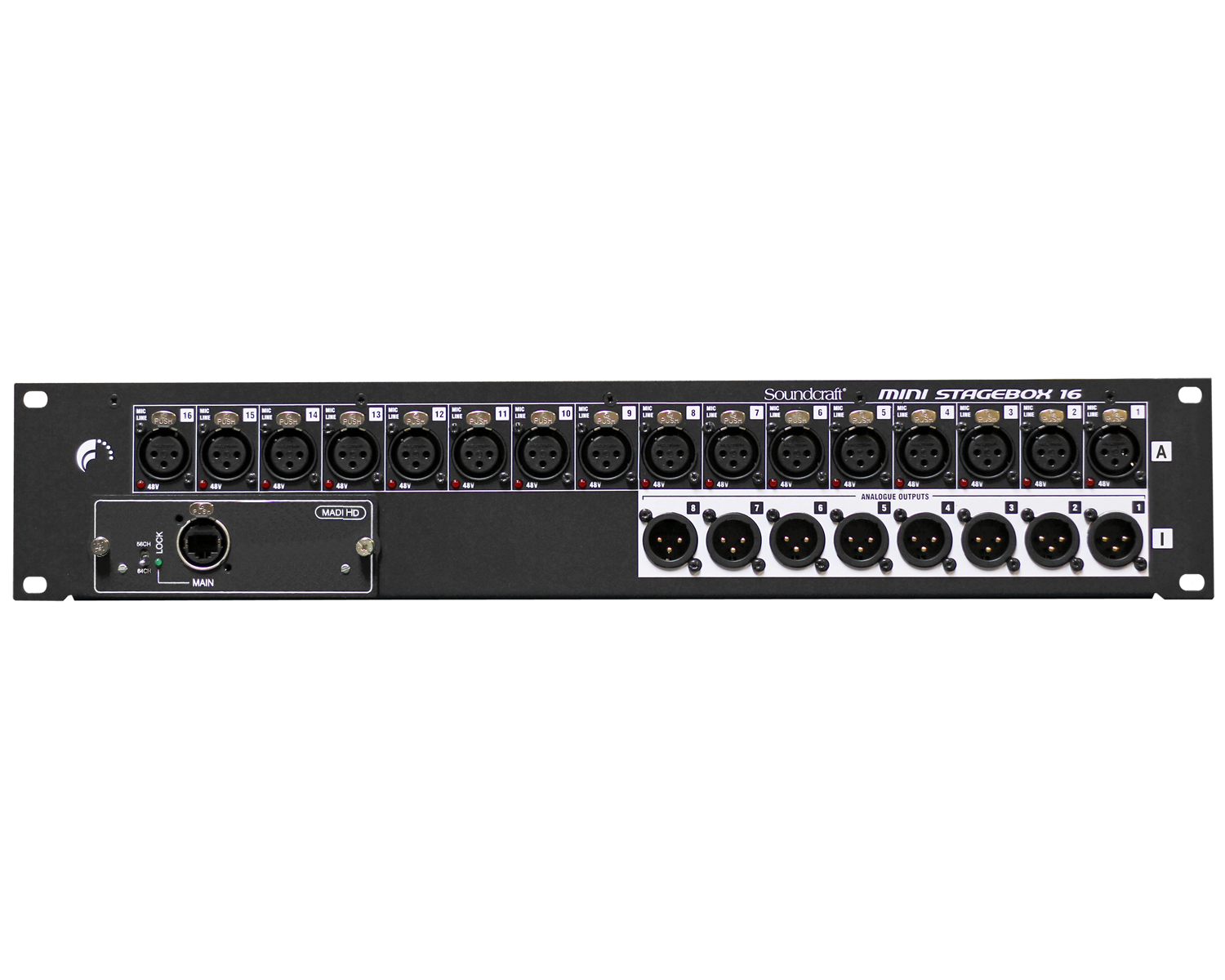 микшерный пульт Soundcraft MSB-16 Cat5 Mini Stagebox 16 (2U) микшерный пульт Soundcraft MSB-16 Cat5 Mini Stagebox 16 (2U)